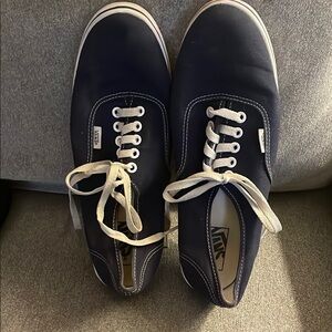 Vans Navy Canvas Sneakers Low-Top Casual
